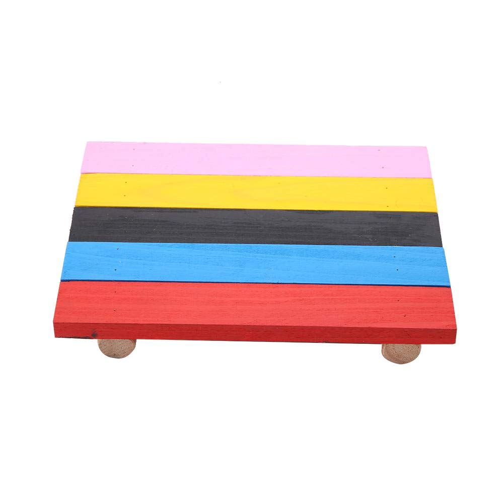 Colorful Wooden Springboard Bridge Swing for Hamsters, Birds & Squirrels - Fun Pet Toy for Small Animals | Redxiao | Perfect for Cages, Playtime & Exercise