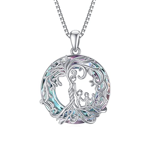C-Mother and 3 Child-Purple Crystal