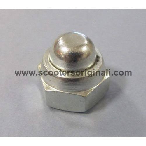 Lambretta Scooter Front Axle Nyloc Domed Nut - Zinc Plated for Durability | Genuine Replacement Part for Lambretta Models | Perfect for Scooter Maintenance & Repair