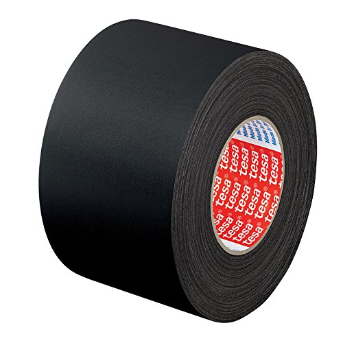 Premium Tesa 04651-00014-00 Black Cloth Tape - 25m x 50mm Heavy Duty Adhesive for Automotive, Electrical & DIY Projects - Strong, Durable & Weather Resistant