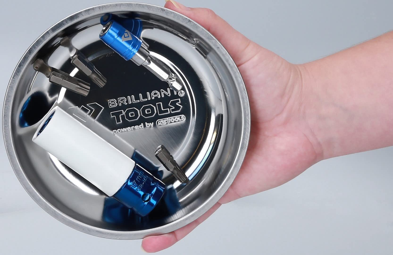 BT691160 Stainless Steel Magnetic Tray 15cm - Ideal for Workshop & DIY