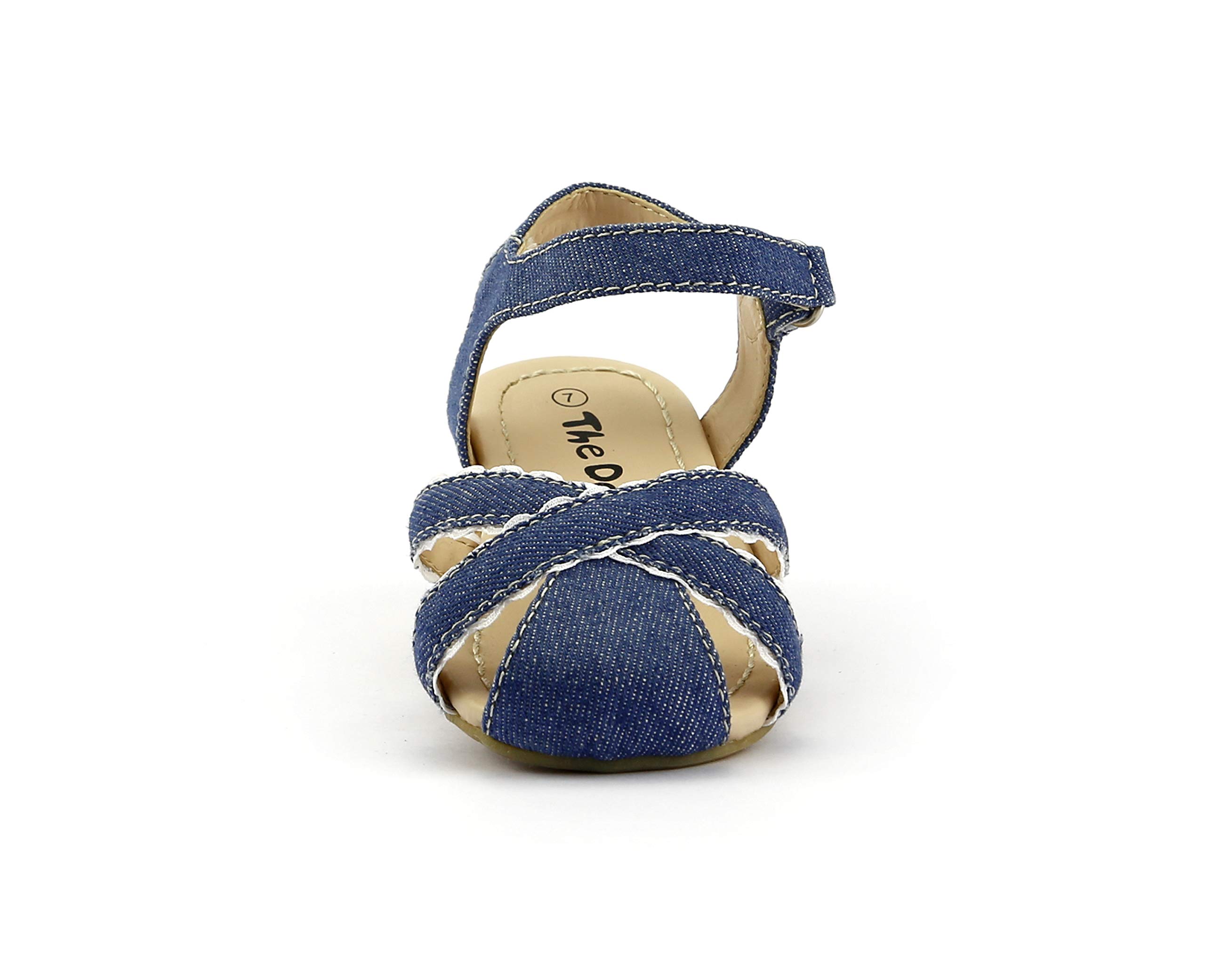 Girl's Summer Strap Sandals - Flat Comfortable Outdoor Sandals for Toddler & Little Kids | Perfect for Beach, Park & Playdates