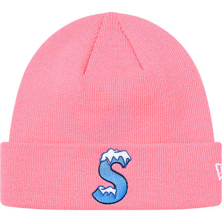 Supreme x New Era S Logo Beanie - Soft Winter Hat for Men & Women - Warm Pink Skull Cap for Cold Weather - Perfect for Streetwear, Snowboarding & Outdoor Activities
