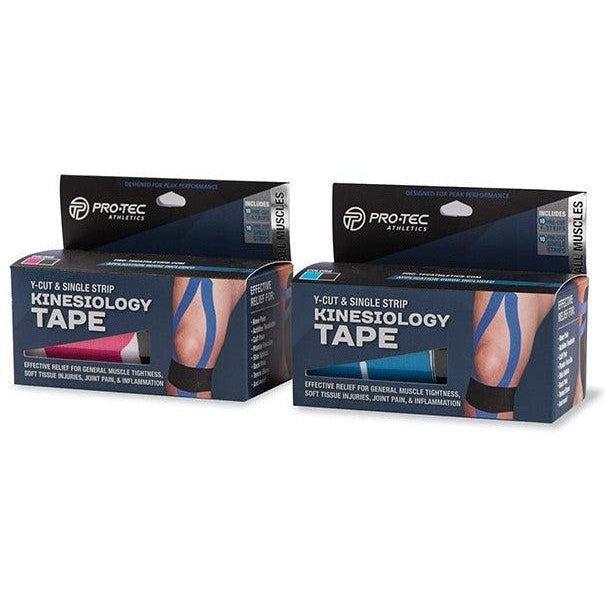 Pro Tec Pre Cut Kinesiology Tape - Premium Elastic Sports Tape for Pain Relief & Muscle Support - Ideal for Athletes, Runners & Physical Therapy Recovery