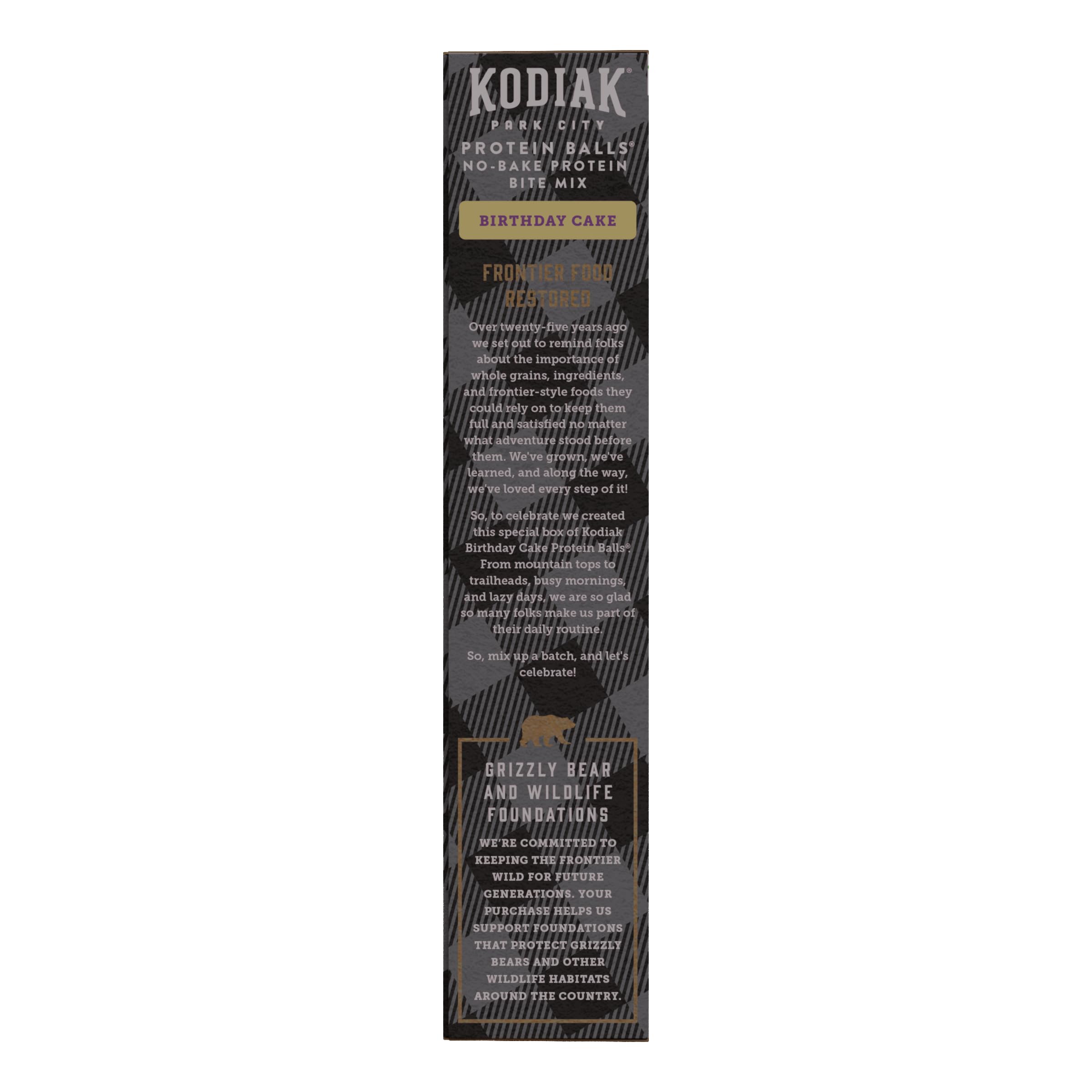 Kodiak Cakes Oatmeal Protein Ball Mix - Birthday Cake Flavor, High Protein Snack, 100% Whole Grains, Pack of 6 | Perfect for Healthy Breakfast, Post-Workout Fuel & On-the-Go Energy Boost