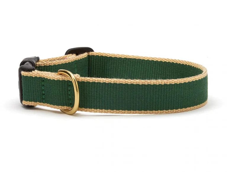 Forest Tan Embroidered Dog Collar - Adjustable Pet Collar with Custom Name Embroidery for Small Medium Large Dogs - Perfect for Walks, Training & Outdoor Adventures