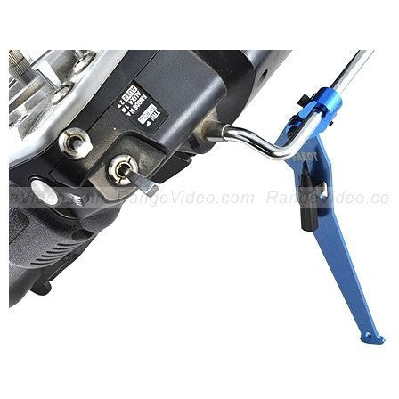 Premium CNC Aluminum Single Leg Radio Stand for DJ Equipment - Durable & Adjustable for Home Studios, Live Events & Broadcasting