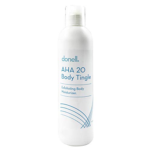 Donell AHA 20% Exfoliating Body Moisturizer - Face & Body Care with Tingling Effect for Smooth Skin | Perfect for Dry Skin & Post-Workout Recovery