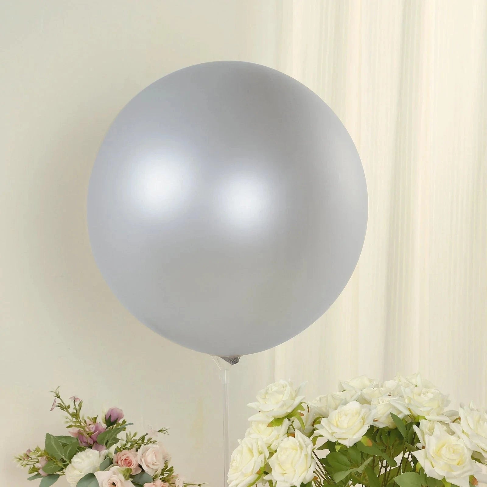 5 Pack Shiny Pearl Biodegradable Party Balloons - Eco-Friendly Wedding, Birthday & Baby Shower Decorations for Sustainable Celebrations