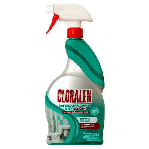 Cloralen Bathroom Cleaner with Bleach - 22 Oz, Fresh Scent, Soap Scum Remover (12-Pack) | Household Cleaning Supplies for Tubs, Tiles & Showers | Bulk Discount for Wholesale & Home Use