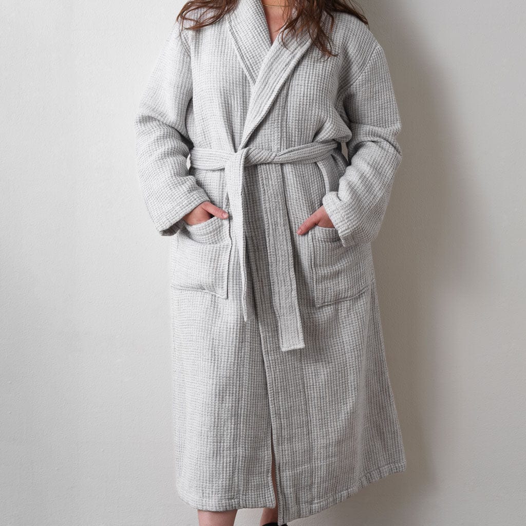 Premium Aegean Cotton Bath Robe for Women & Men - Soft Absorbent Luxury Spa Robe - Perfect for Home, Hotel & Beach Relaxation