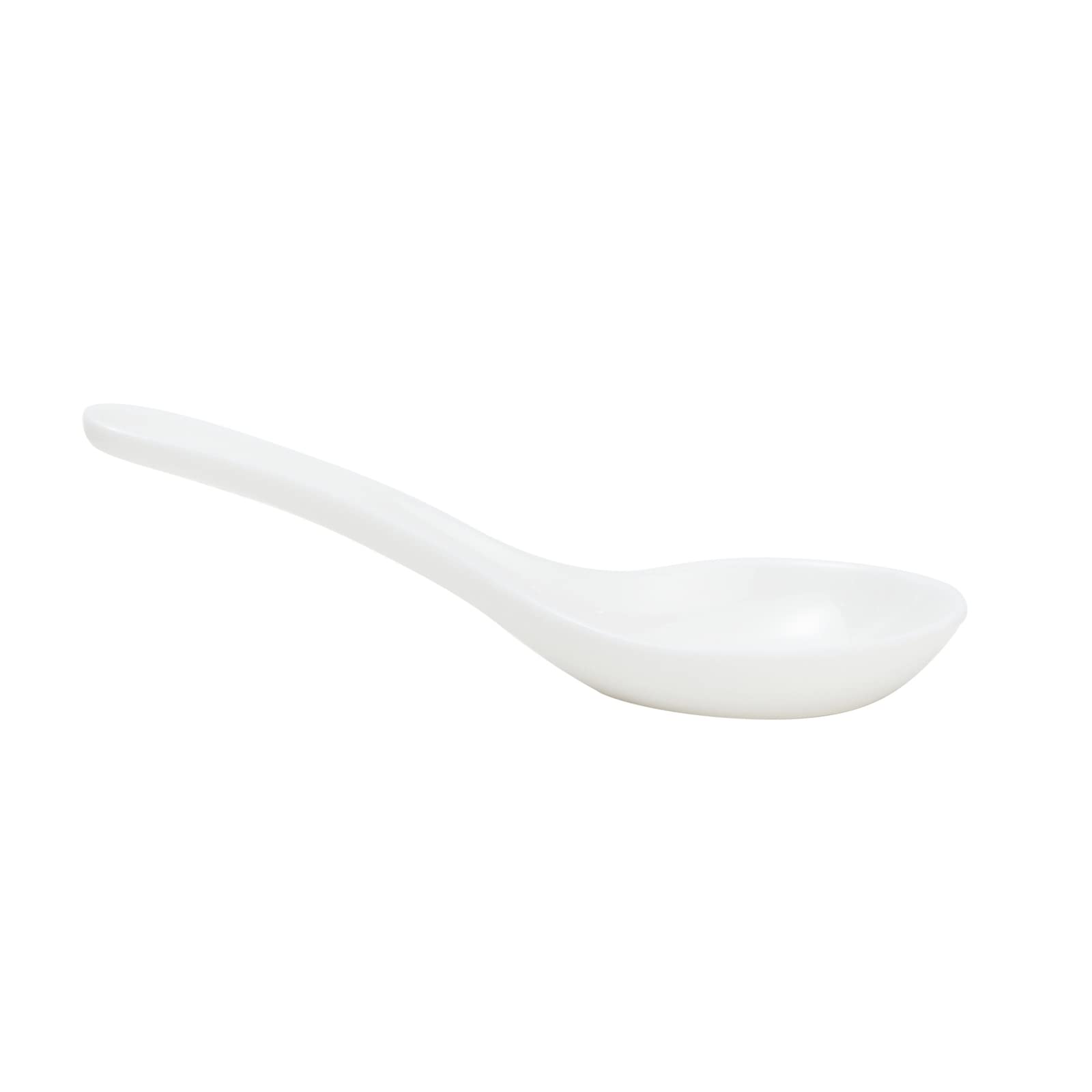 Juvale 12-Pack Melamine Rice Spoons for Noodles, Ramen, Miso Soup & Wonton - Durable 1.5 x 5 Inch Asian Soup Spoons - Perfect for Restaurants, Home Kitchens & Outdoor Dining