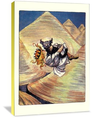 Wizard of Oz Dorothy and Toto 32x48 Inch Gallery Wrapped Canvas Wall Art - Perfect for Living Room, Bedroom Decor & Movie Fan Gift