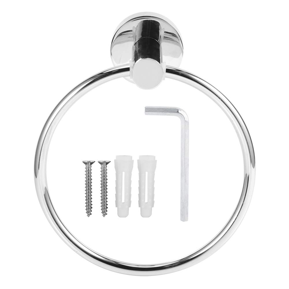 Space Saving Storage Hook - Stainless Steel Wall Mount Towel Bar Holder with Drill Hole Design for Laundry Room, Bedroom & Closet Organization - Easy to Install Hanging Rack for Bath Towels, Robes & Clothes Storage