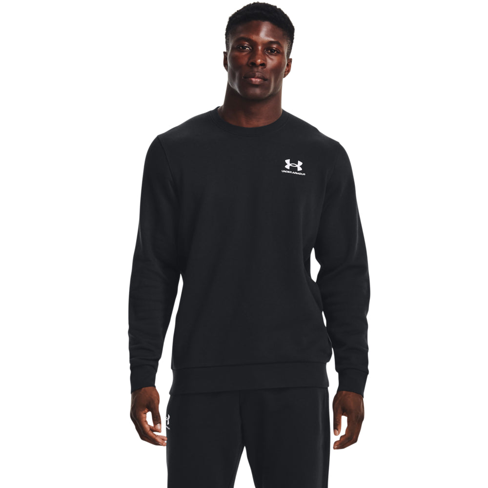 Men's Under Armour Icon Fleece Crew Sweatshirt - Soft & Breathable Cotton Blend for Casual Wear, Gym & Outdoor Activities