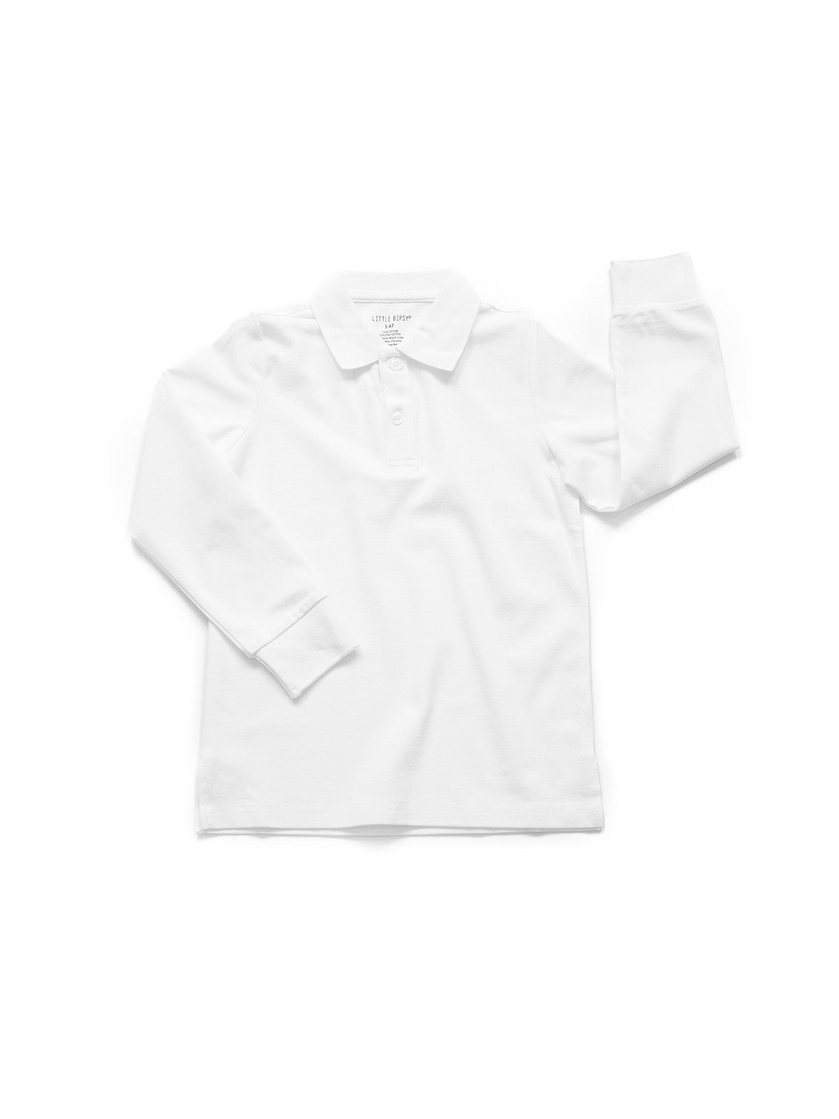 Men's Classic Long Sleeve Polo Shirt - Soft Cotton Comfort Fit - White - Perfect for Business Casual, Office Wear & Golf Outings