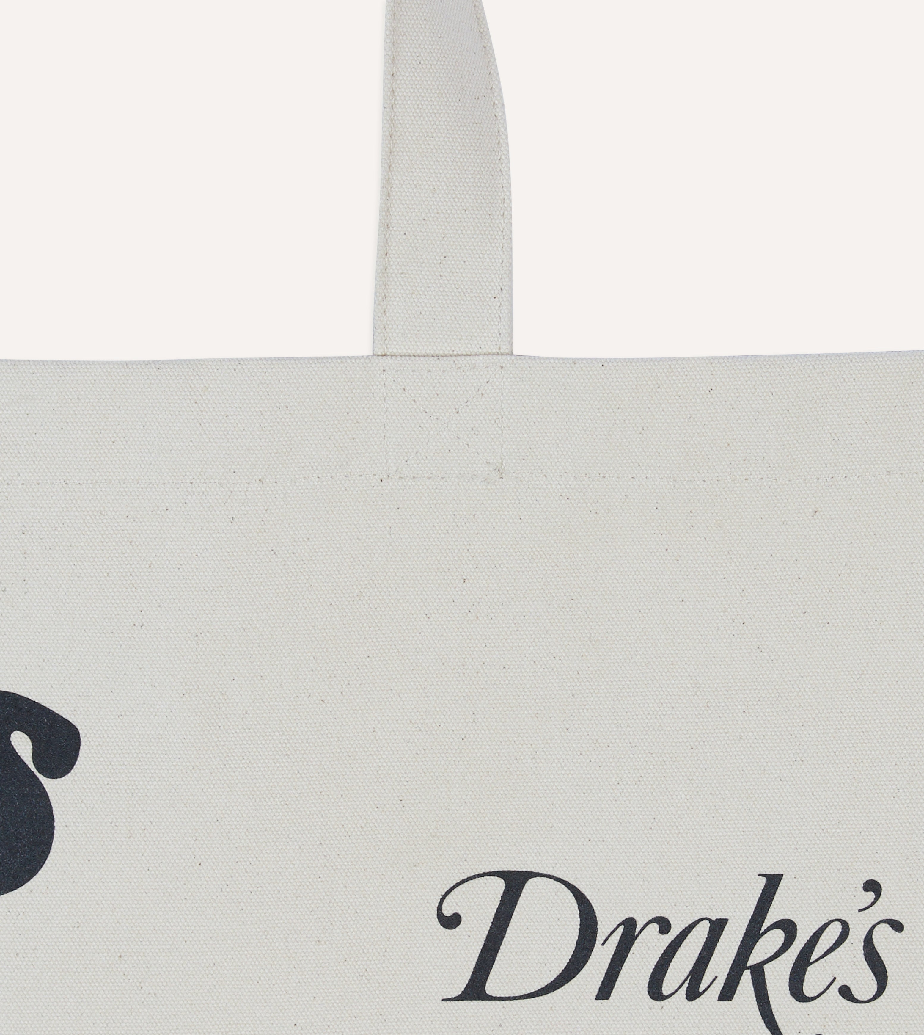 Drake's & Mr Camel Ecru Canvas Tote Bag - Stylish Reusable Shopping Bag for Groceries, Beach, Work & Travel