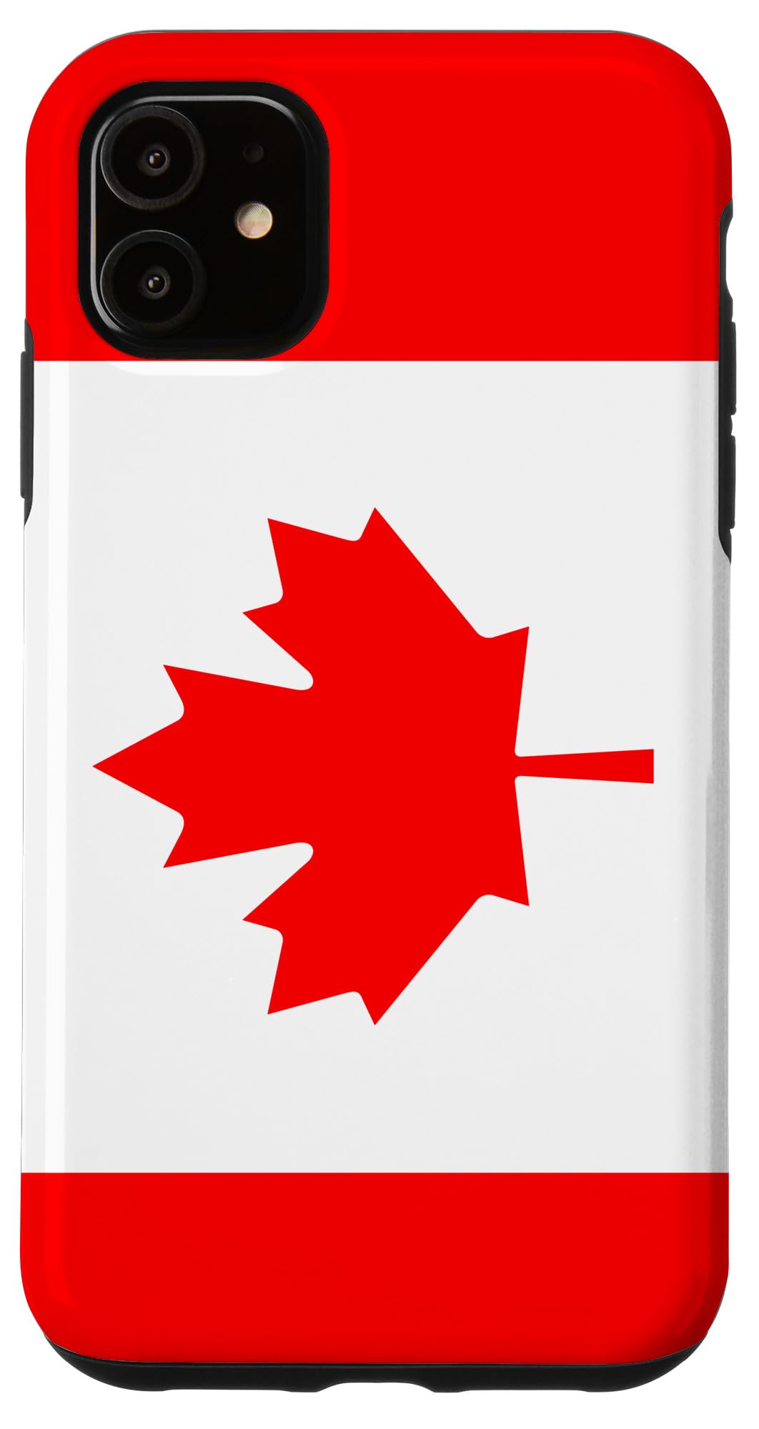 iPhone 11 Canadian Flag Phone Case - Durable Maple Leaf Design in Red | Perfect Gift Souvenir for Canada Lovers & Travel Enthusiasts | Ideal for Everyday Use, Travel & Showcasing Canadian Pride