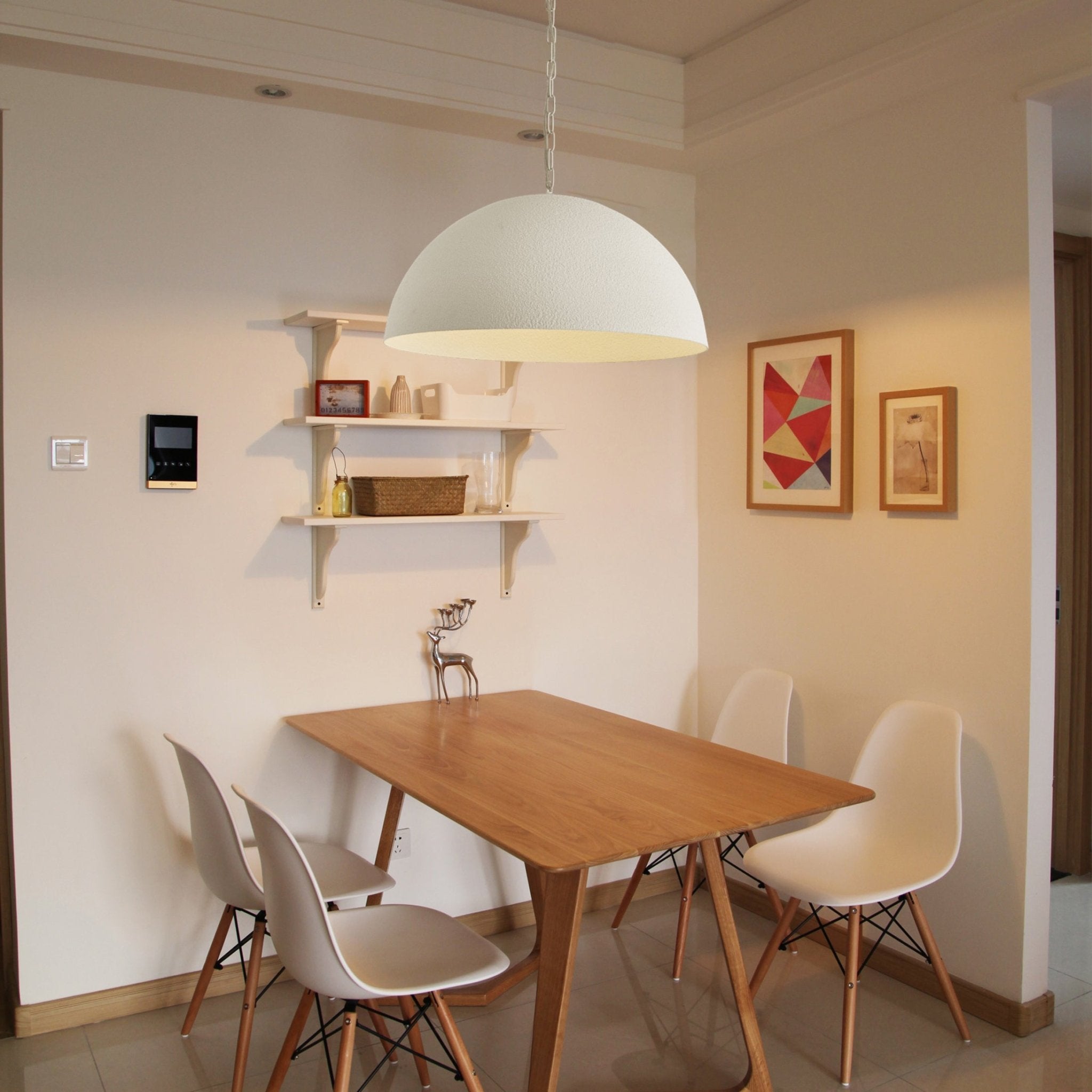 Stylish Magma Dome Pendant Lamp - Modern Hanging Light Fixture for Living Room, Bedroom & Dining Room Decor