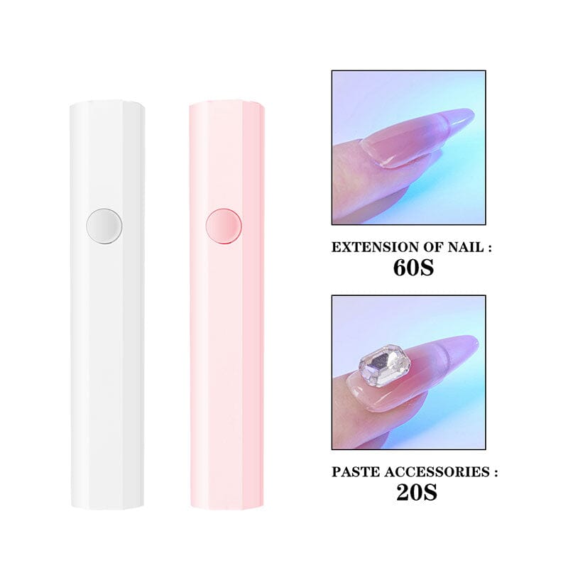 Pink Octagon 3W LED Nail Lamp - Portable UV/LED Gel Nail Dryer for Salon & Home Manicure - Perfect for Gel Polish Curing & Nail Art Drying