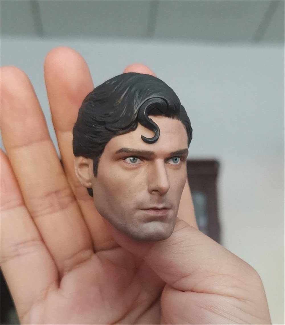 1/6 Scale Male Head Sculpt - European Men Head Carved Model for 12