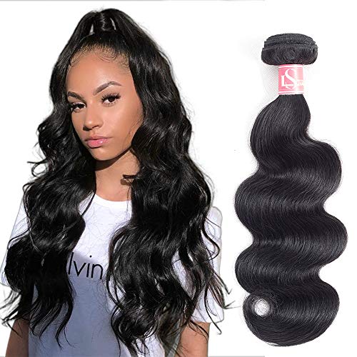 26 Inch Brazilian Virgin Human Hair Weave Bundles - 100% Unprocessed Body Wave Weave Hair - Natural Black Color for Stunning Hairstyles & Extensions
