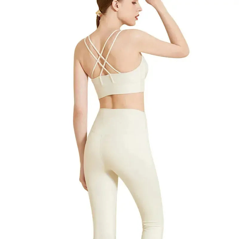 2Pcs Seamless Yoga Set for Women - Gym Fitness Clothing, Sports Bra & High Waist Workout Leggings - Perfect for Yoga, Pilates, Running & Gym Training