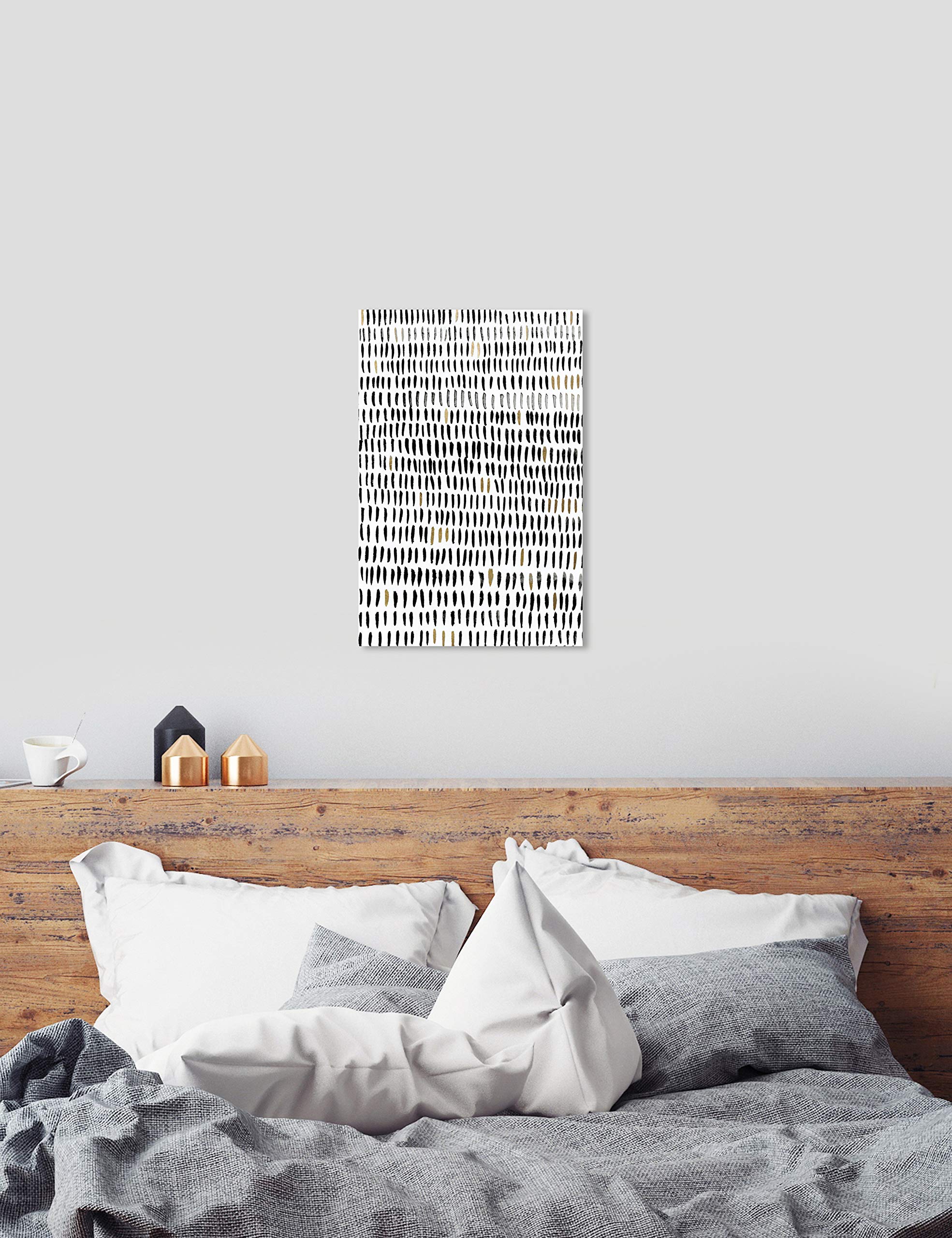 Ocean Drops Abstract Wall Art Canvas Print - 24x36 Inch Modern Black & White Home Decor by Oliver Gal Artist Co. | Perfect for Living Room, Bedroom & Office Wall Decor