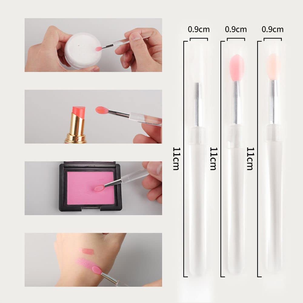 KALUO Lip Mask Brush Set - Portable Lipstick Applicator & Concealer Brush for Women - Soft Makeup Brushes for Lips & Face (Brown) | Perfect for Daily Makeup, Travel & Professional Use