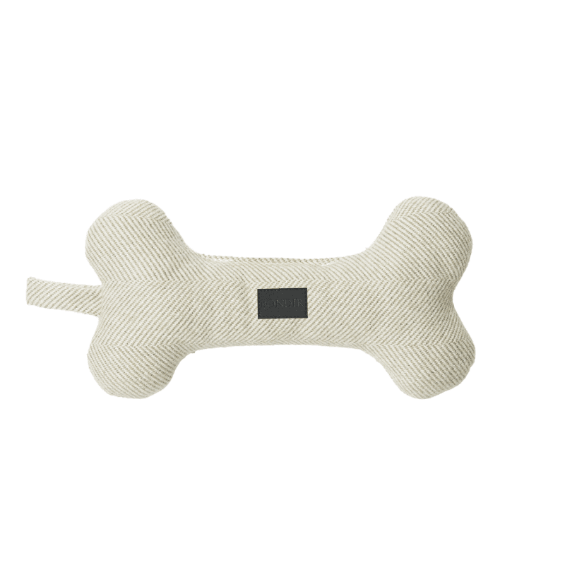 Durable Frosty Jade Tweed Squeaky Bone Dog Toy - Chew-Resistant Pet Chew Toy for Small & Medium Dogs - Perfect for Indoor Play, Training & Teething Relief