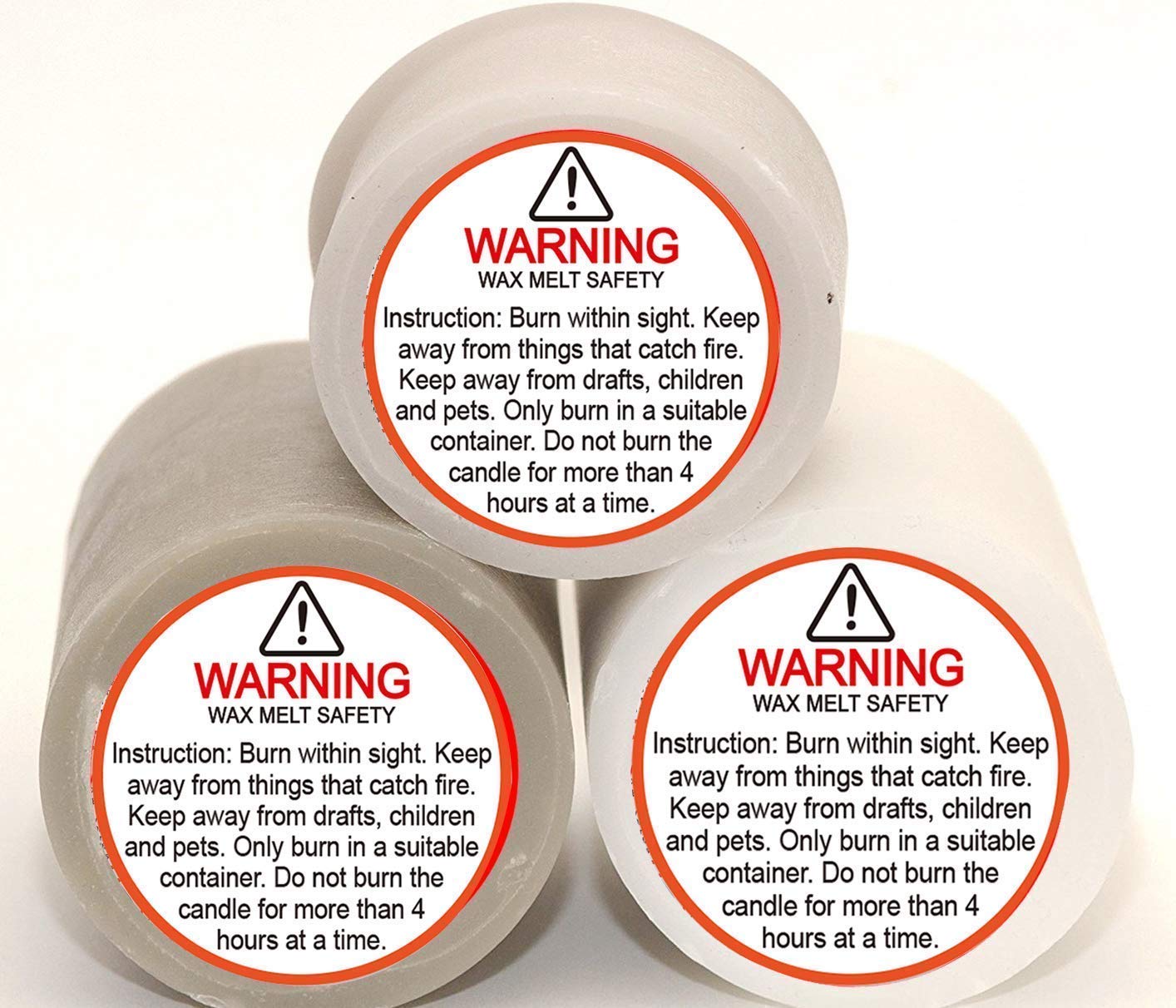 504 Candle Warning Stickers - 1.5 Inch Round Safety Labels for Candle Jars, Tins & Votives | Wax Melting Caution Decals | Perfect for DIY Candles, Home Decor & Gift Packaging