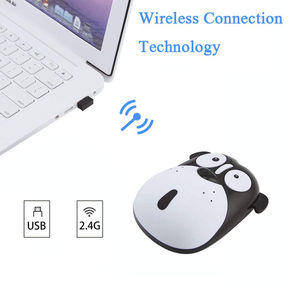 Cute Dog Wireless Mouse 2.4GHz Rechargeable for Laptop & PC - Home Office Use