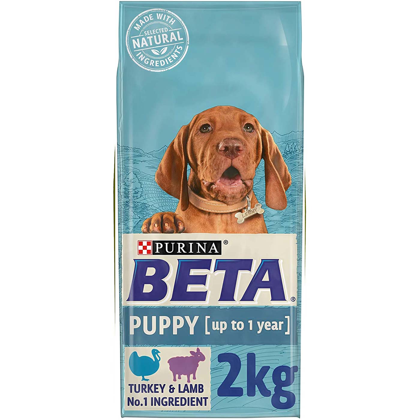 Purina Beta Puppy Dry Dog Food with Turkey & Lamb - High Protein Puppy Food for Small & Medium Breed Dogs - Perfect for Growing Puppies & Active Dogs