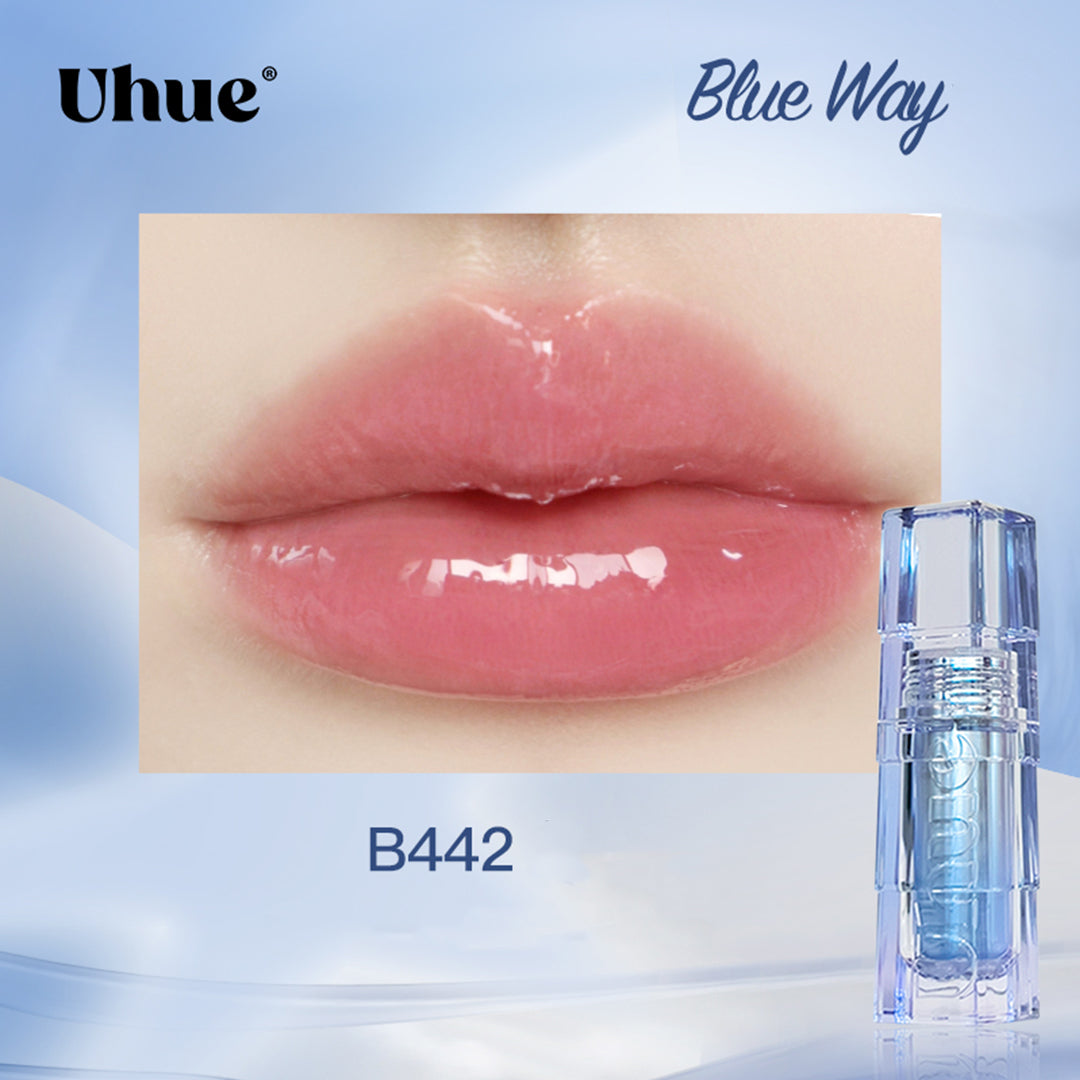 Uhue Sweet Cool Black Pink & Blue Glossy Lip Lacquer - Long Lasting High Shine Lip Gloss for Women, Perfect for Parties, Date Night & Everyday Wear