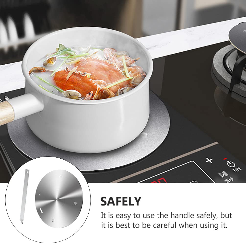 Angoily Stainless Steel Induction Cooker Heat Diffuser Plate - Gas Stove Adapter for Even Cooking, Grill Accessory & Heat Conduction Ring | Perfect for Camping, RV Kitchens & Home Cooking