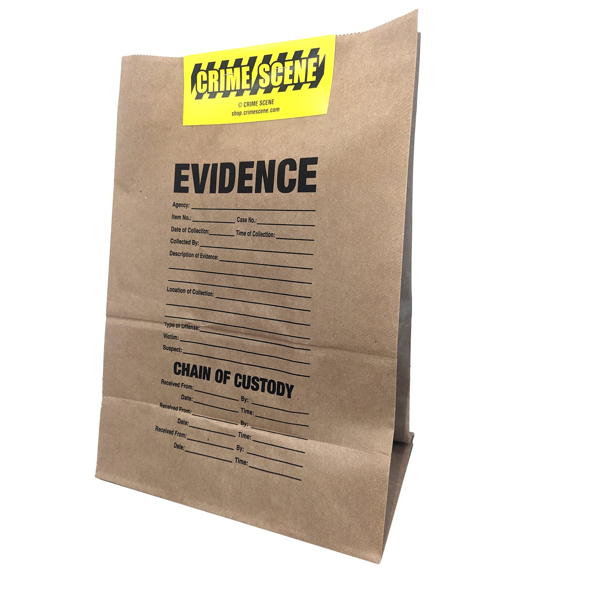 Crime Scene Evidence Bags - 15-Piece Sample Pack (5 Small, 5 Medium, 5 Large) - Heavy Duty Forensic Storage for Police, Detectives & Crime Scene Investigators - Secure Evidence Collection & Preservation