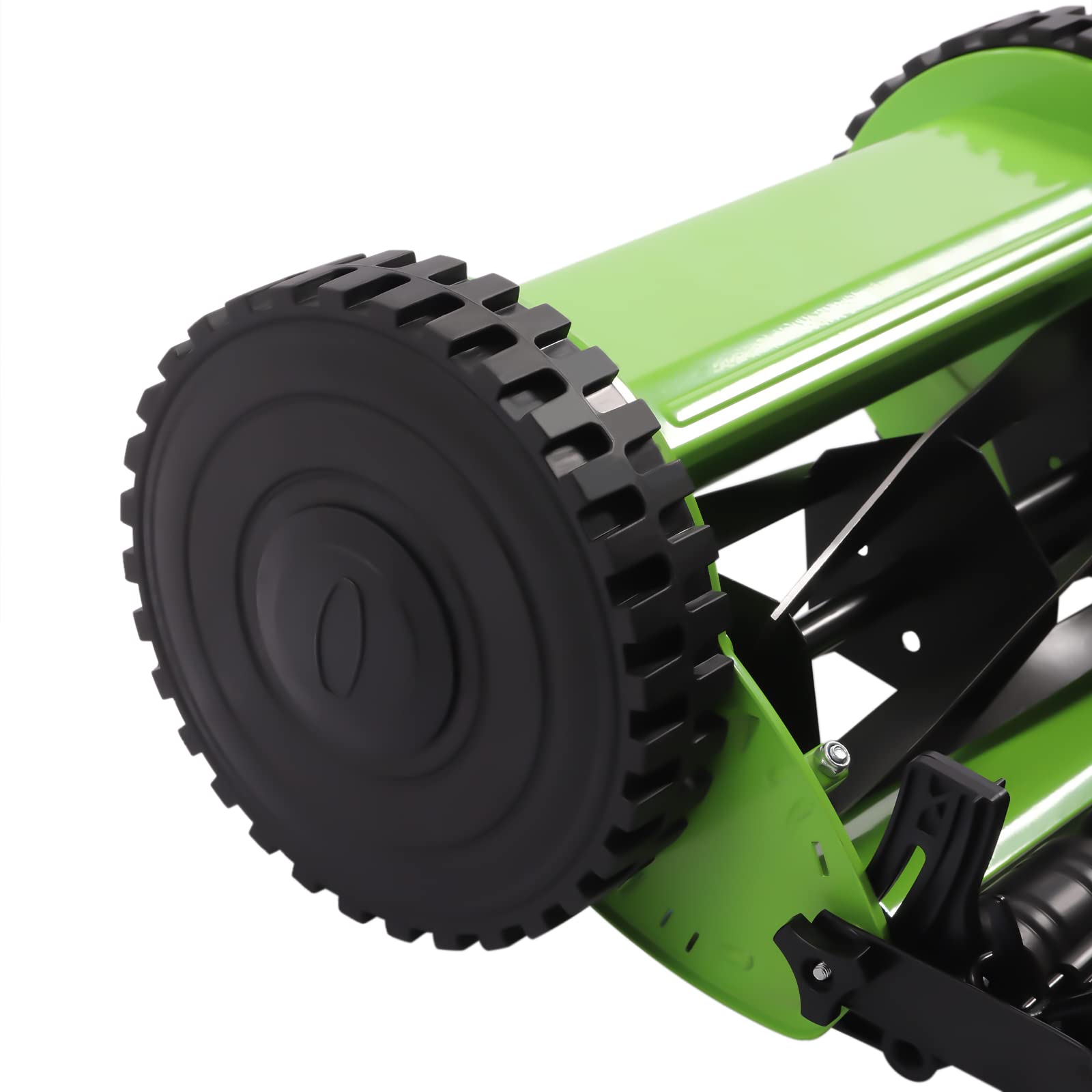 12-Inch Manual Push Reel Lawn Mower with 23L Grass Collection Bag - 5-Blade Push Lawn Sweeper for Small to Medium Yards - Eco-Friendly Manual Grass Catcher & Dethatcher - Perfect for Trimming, Edging & Maintaining Healthy Lawns (12-Inch Cutting Width)
