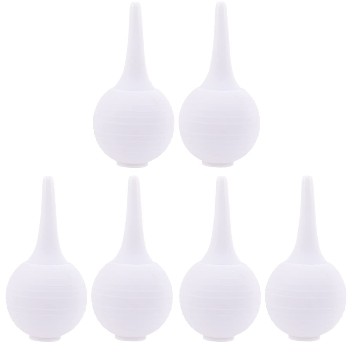 iplusmile 6-Pack Soft Ear Cleaning Bulbs - Gentle Ear Wax Removal Syringe for Adults & Kids - Safe Ear Washing Squeeze Ball for Bathing, Swimming, and Daily Hygiene Care
