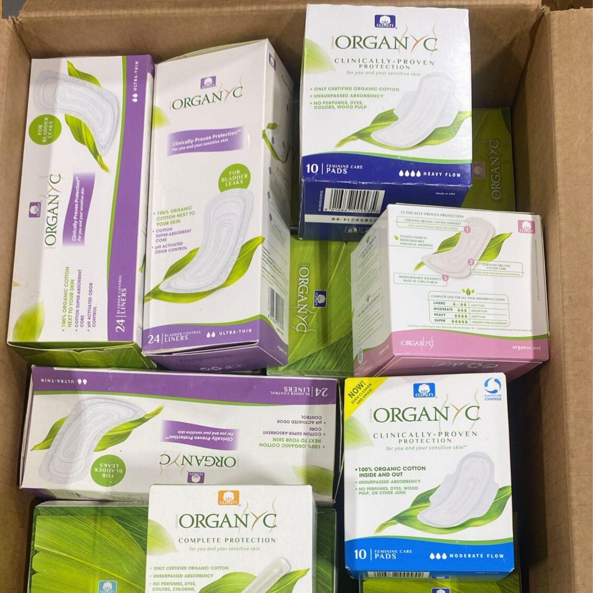 Organic Cotton Feminine Care Kit - 50 Pcs Assorted Tampons & Pads for Women | Hypoallergenic, Chemical-Free Period Protection | Perfect for Travel, Gym & Daily Use