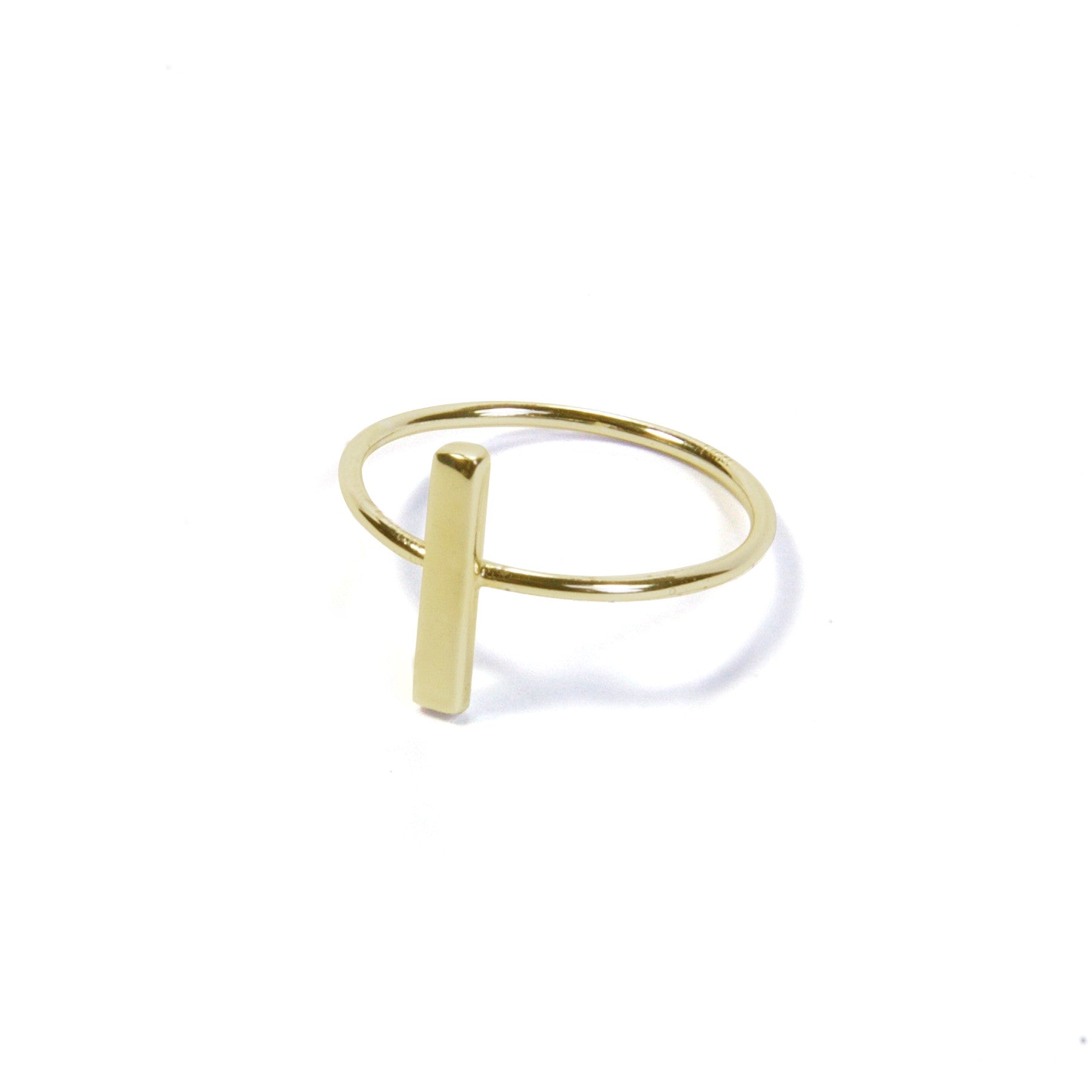Gold Bar Ring for Women - Elegant Stackable Jewelry for Everyday Wear, Gifts & Special Occasions