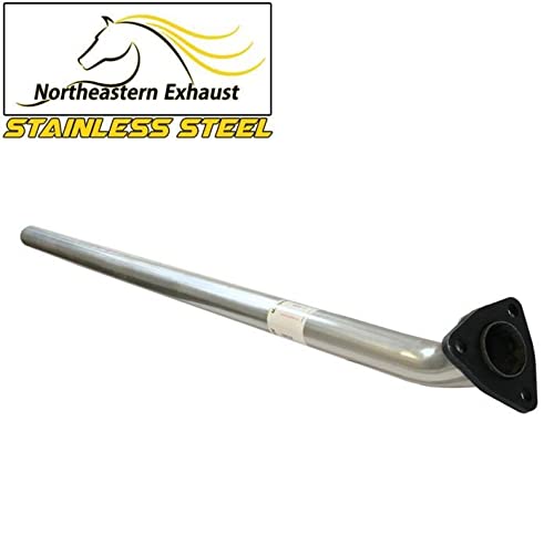 Stainless Steel Exhaust Resonator for Honda Civic 2006-2011 1.8L Sedan - Direct Fit Replacement with Free Gaskets, Clamps & Hardware - Improves Engine Performance & Sound - Perfect for Daily Driving & Car Upgrades