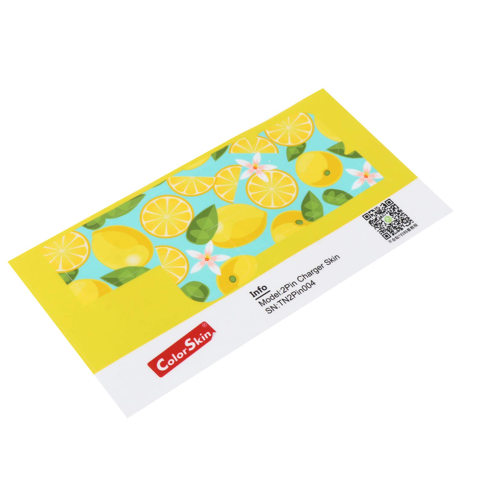 Hemobllo Lemon Pattern Decorative Sticker for 5W Phone Charger - Waterproof Vinyl Skin Decal for iPhone & Android Chargers - Perfect for Home, Office & Travel Accessories