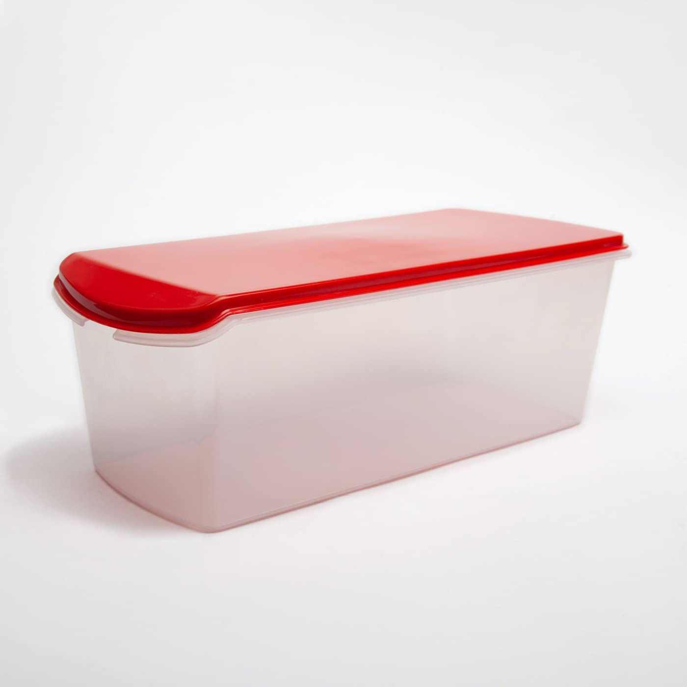 Gluman Large Bread Storage Box with Butter Dish | 100% Food Grade Plastic Bread Keeper & Butter Container | Dishwasher, Freezer Safe & Eco-Friendly | Perfect for Kitchen Countertop, Pantry Organization & Fresh Bread Storage (Red)