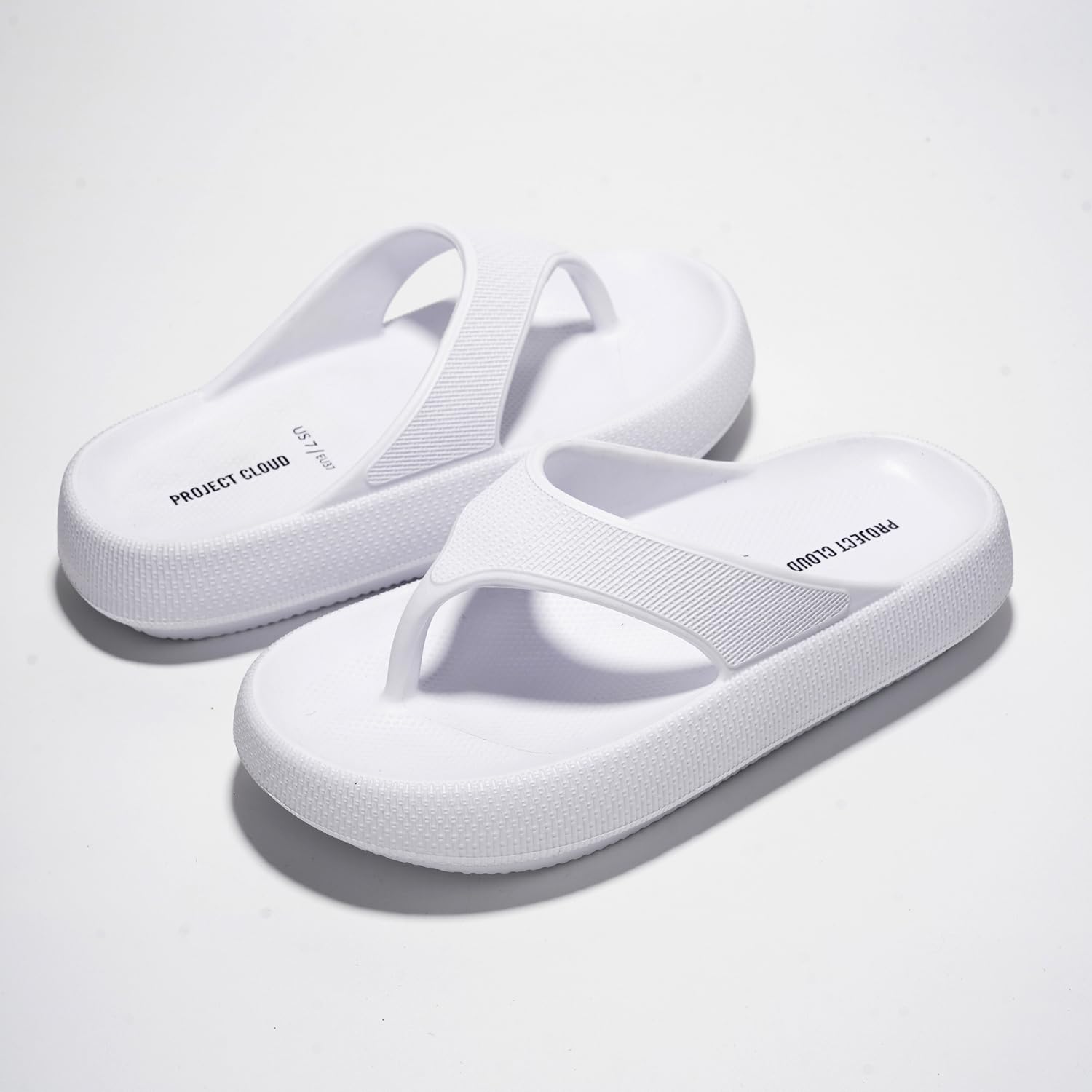 **Non-Slip Women's Water Sandals - Cloud Project Comfort Recovery Flip Flops for Beach, Pool & Home - Cushioned Pillow Slides for Relaxation & Post-Workout Recovery**    *(Ideal for beach vacations, poolside lounging, post-workout recovery, and indoor relaxation.)*