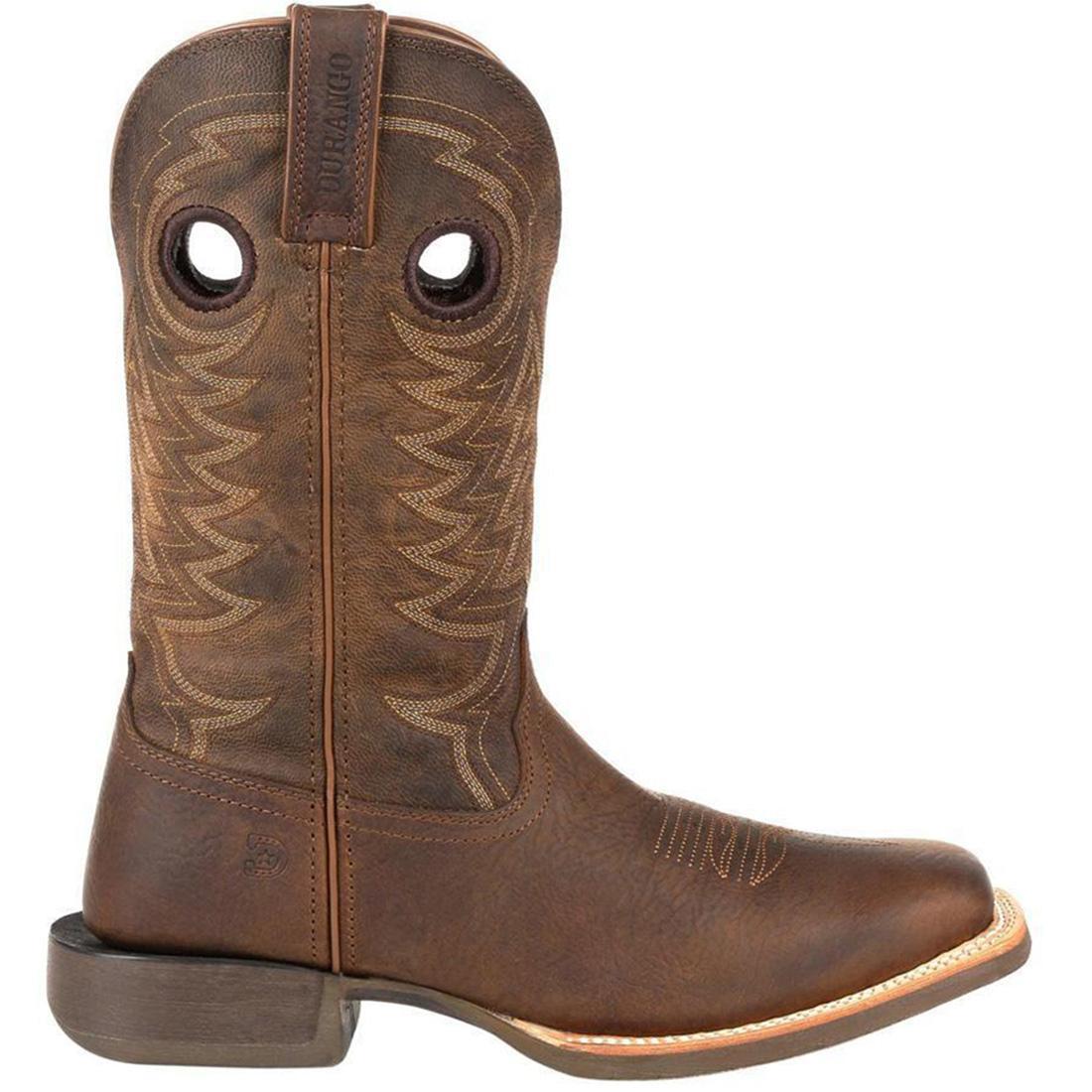 Rebel Pro Brown Western Boots for Men - Genuine Leather Cowboy Boots with Comfortable Fit - Perfect for Rodeo, Country Music Festivals & Western Fashion