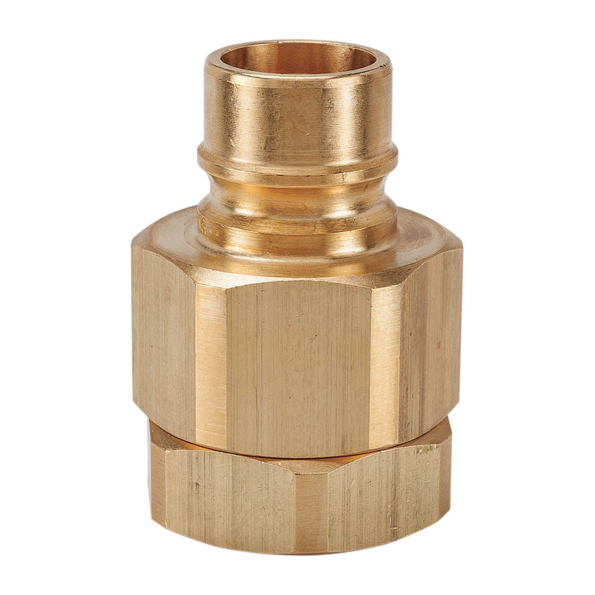 3/8-18 Brass Coupler Nipple for Plumbing, Hydraulic Systems & Industrial Applications - Durable & Corrosion-Resistant Fitting