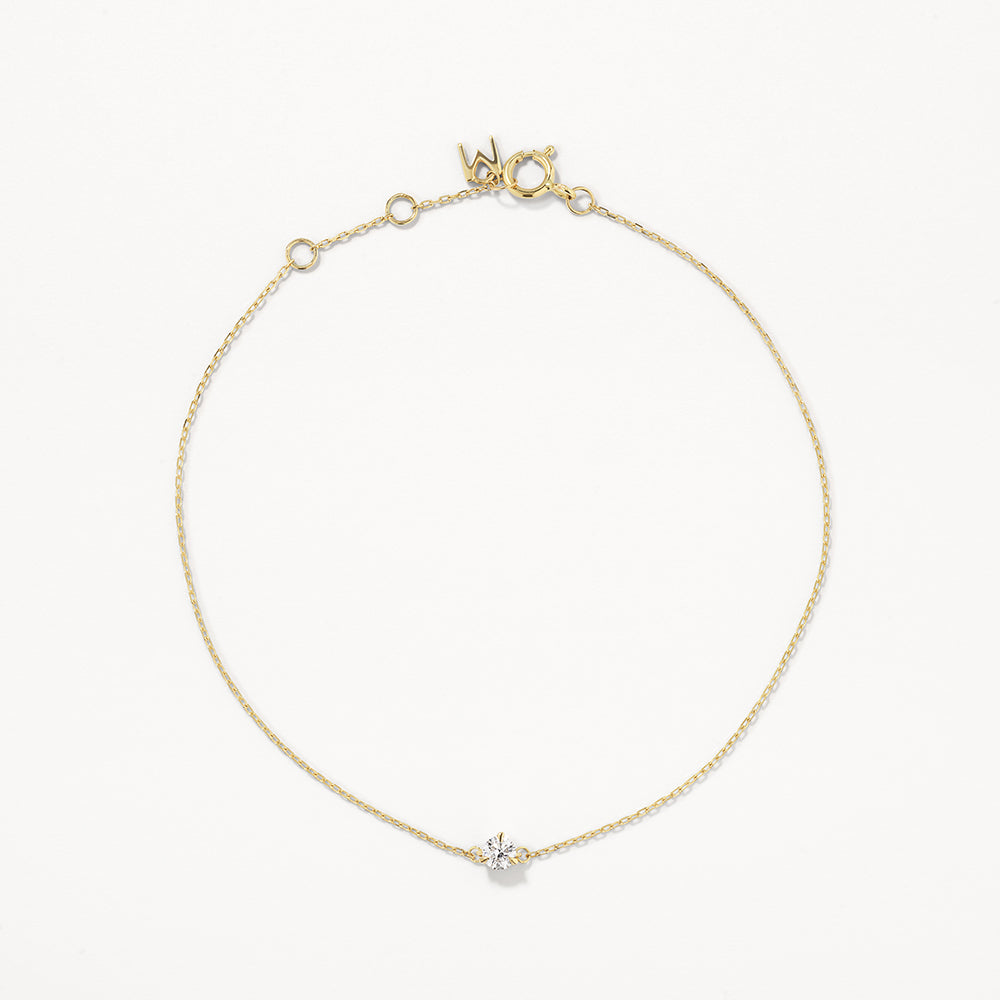 0.10ct Lab Grown Diamond Round Bracelet in 10k Gold - Elegant Jewelry for Women, Perfect for Weddings, Anniversaries & Special Occasions