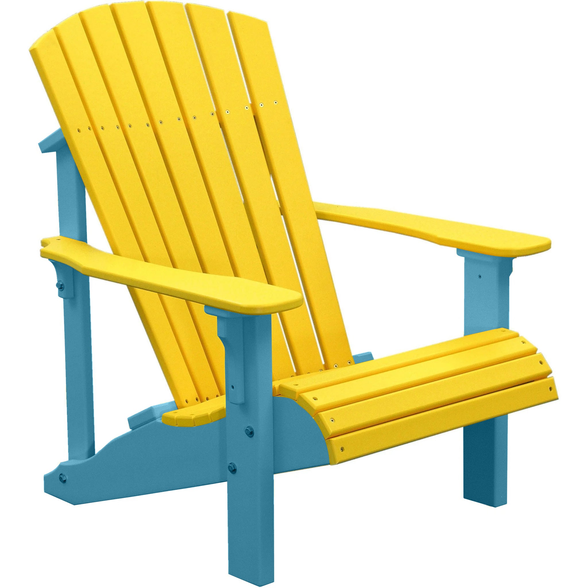 Yellow on Aruba Blue