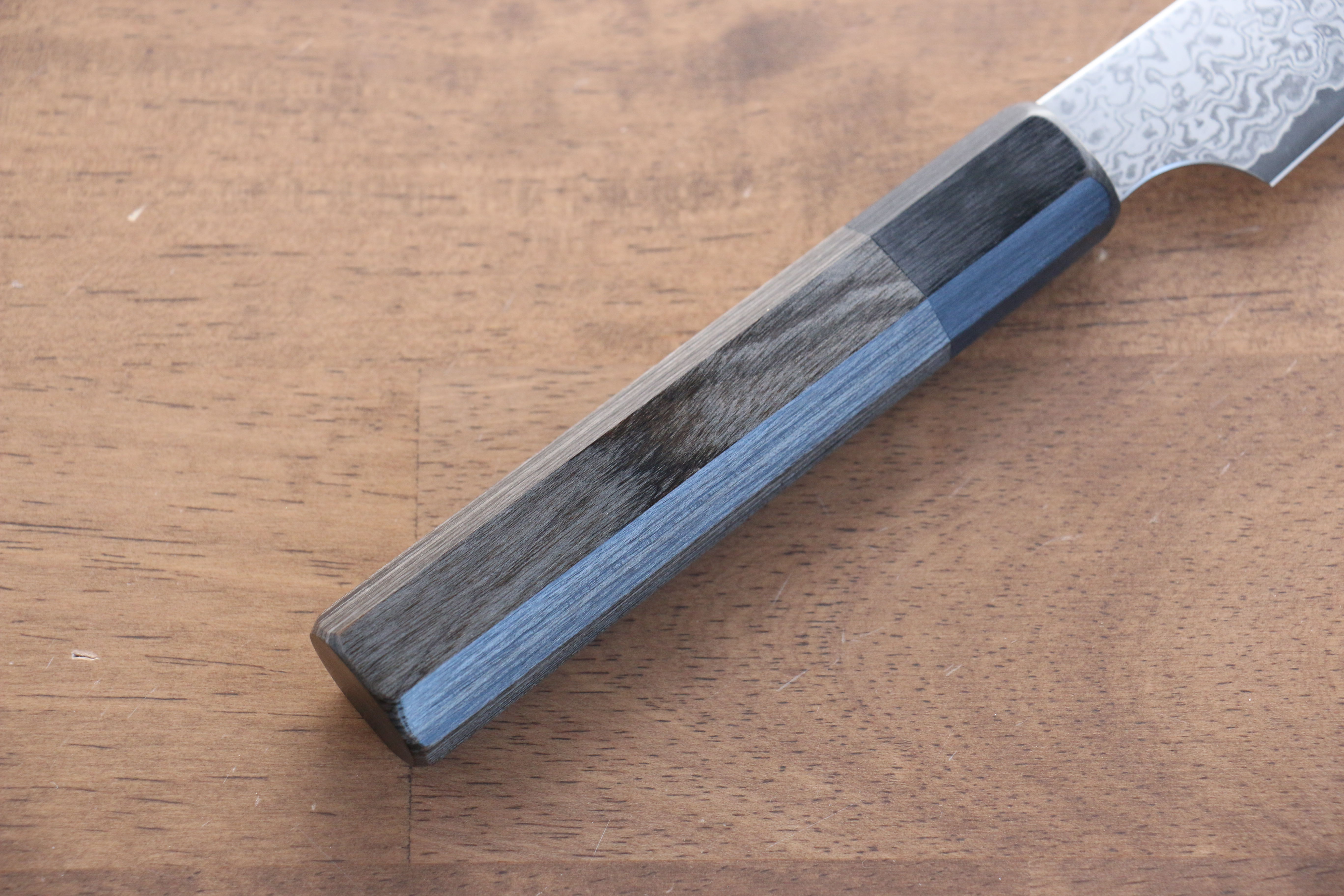 Seisuke VG10 33-Layer Damascus Kiritsuke Petty Utility Knife 120mm - Gray Pakkawood Handle - Perfect for Sushi, Vegetables & Precision Kitchen Tasks