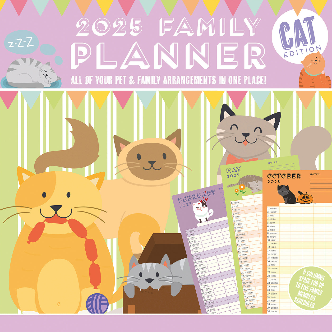 2025 Monthly Cat Planner Calendar - Cute Feline Themed Organizer for Cat Lovers - Perfect for Scheduling, Tracking & Gift Giving (Home/Office Use)